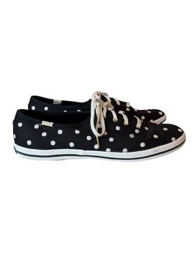 NWOT Keds X kate spade Stitched Polka Dot Canvas Sneakers Size 10